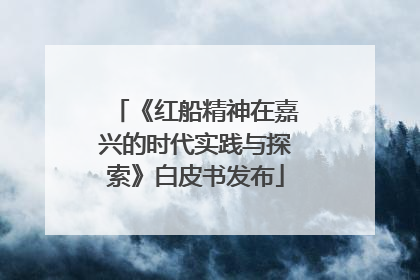 《红船精神在嘉兴的时代实践与探索》白皮书发布
