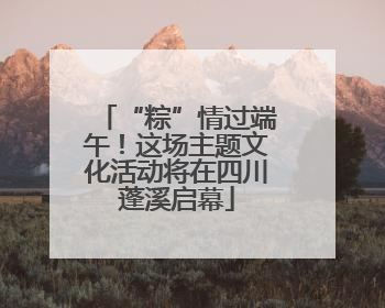 “粽”情过端午！这场主题文化活动将在四川蓬溪启幕