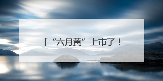 “六月黄”上市了！超小只的可按斤买