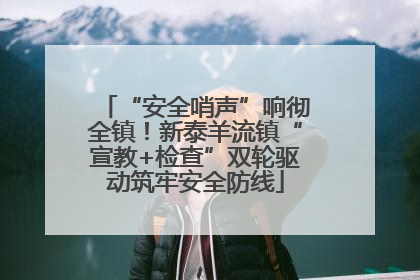 “安全哨声”响彻全镇！新泰羊流镇“宣教+检查”双轮驱动筑牢安全防线