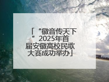 “徽音传天下”2025年首届安徽高校民歌大赛成功举办