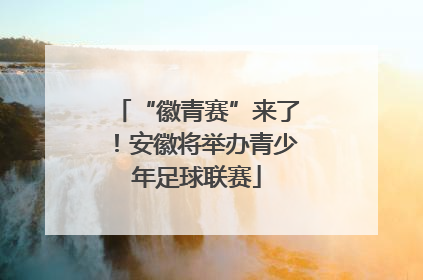 “徽青赛”来了！安徽将举办青少年足球联赛