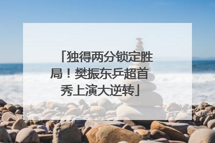 独得两分锁定胜局！樊振东乒超首秀上演大逆转
