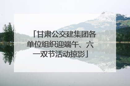 甘肃公交建集团各单位组织迎端午、六一双节活动掠影