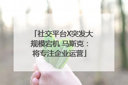 社交平台X突发大规模宕机 马斯克：将专注企业运营