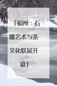福州：石雕艺术与茶文化联展开幕
