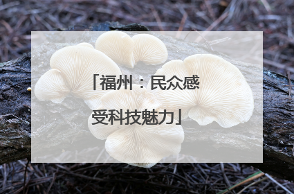 福州：民众感受科技魅力