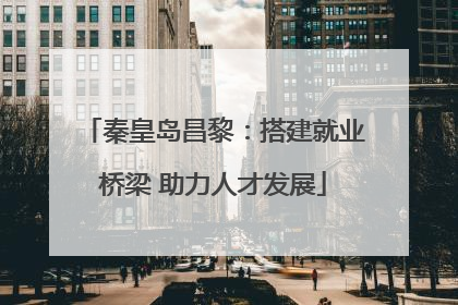 秦皇岛昌黎：搭建就业桥梁 助力人才发展