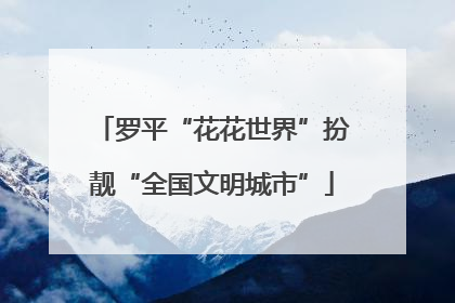 罗平“花花世界”扮靓“全国文明城市”