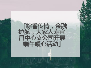 粽香传情，金融护航，大家人寿宜昌中心支公司开展端午暖心活动