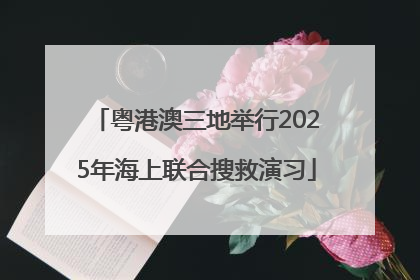 粤港澳三地举行2025年海上联合搜救演习