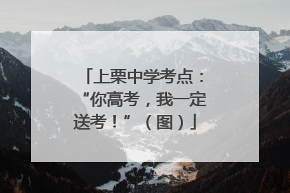 上栗中学考点：“你高考，我一定送考！”（图）