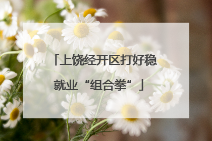 上饶经开区打好稳就业“组合拳”