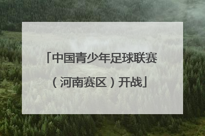 中国青少年足球联赛（河南赛区）开战