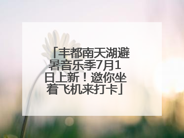 丰都南天湖避暑音乐季7月1日上新！邀你坐着飞机来打卡