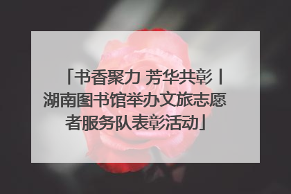 书香聚力 芳华共彰丨湖南图书馆举办文旅志愿者服务队表彰活动