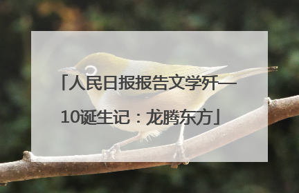 人民日报报告文学歼—10诞生记：龙腾东方
