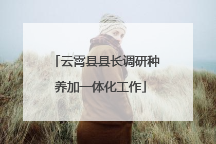 云霄县县长调研种养加一体化工作