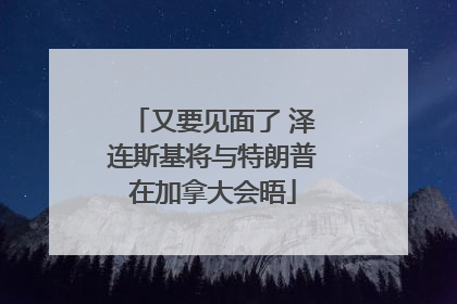 又要见面了 泽连斯基将与特朗普在加拿大会晤