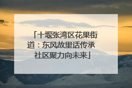 十堰张湾区花果街道：东风故里话传承 社区聚力向未来