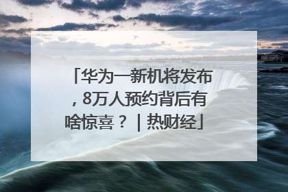 华为一新机将发布，8万人预约背后有啥惊喜？｜热财经