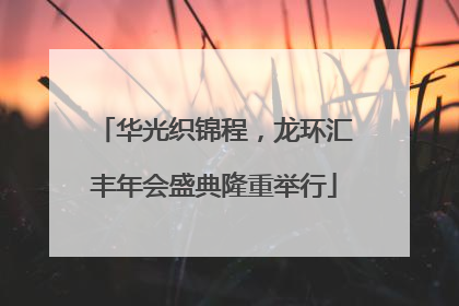 华光织锦程，龙环汇丰年会盛典隆重举行