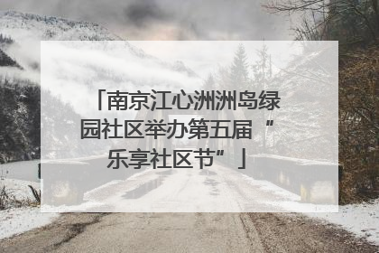 南京江心洲洲岛绿园社区举办第五届“乐享社区节”