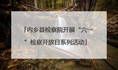 内乡县检察院开展“六一”检察开放日系列活动
