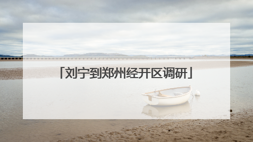 刘宁到郑州经开区调研