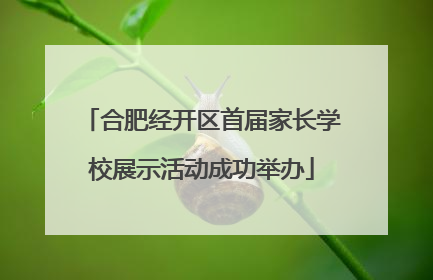 合肥经开区首届家长学校展示活动成功举办
