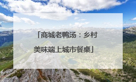 商城老鸭汤：乡村美味端上城市餐桌