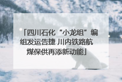 四川石化“小龙组”编组发运告捷 川内铁路航煤保供再添新动能