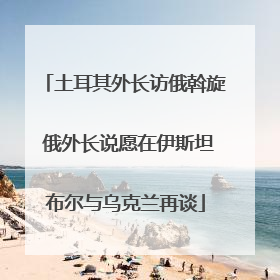 土耳其外长访俄斡旋 俄外长说愿在伊斯坦布尔与乌克兰再谈