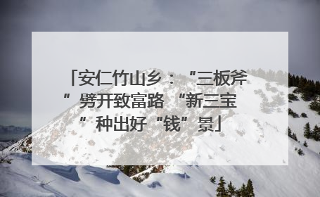 安仁竹山乡：“三板斧”劈开致富路 “新三宝”种出好“钱”景