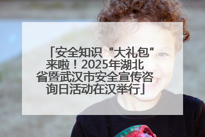 安全知识“大礼包”来啦！2025年湖北省暨武汉市安全宣传咨询日活动在汉举行