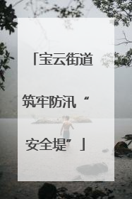 宝云街道筑牢防汛“安全堤”