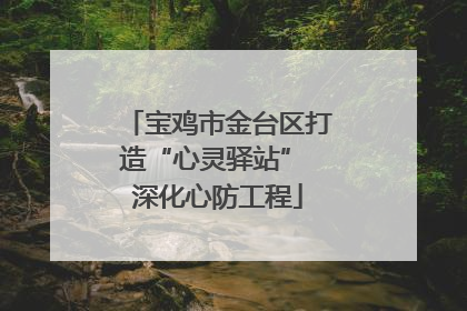 宝鸡市金台区打造“心灵驿站” 深化心防工程