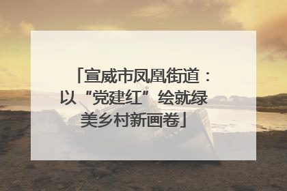 宣威市凤凰街道：以“党建红”绘就绿美乡村新画卷