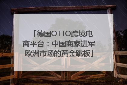德国OTTO跨境电商平台：中国商家进军欧洲市场的黄金跳板