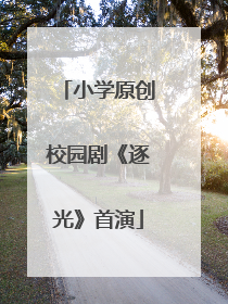 小学原创校园剧《逐光》首演
