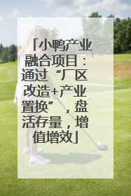 小鸭产业融合项目：通过“厂区改造+产业置换”，盘活存量，增值增效
