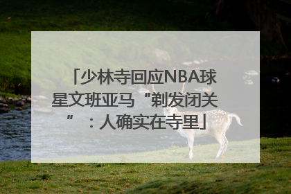 少林寺回应NBA球星文班亚马“剃发闭关”：人确实在寺里