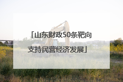 山东财政50条靶向支持民营经济发展