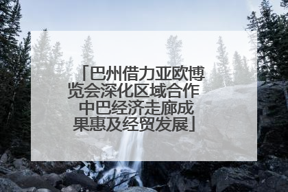 巴州借力亚欧博览会深化区域合作 中巴经济走廊成果惠及经贸发展