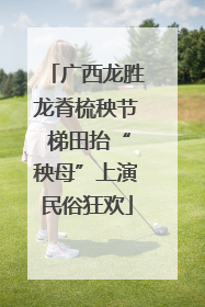 广西龙胜龙脊梳秧节 梯田抬“秧母”上演民俗狂欢