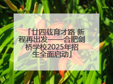 廿四载育才路 新程再出发——合肥剑桥学校2025年招生全面启动