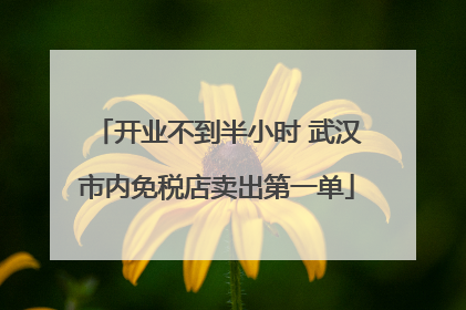 开业不到半小时 武汉市内免税店卖出第一单