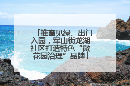 推窗见绿、出门入园，军山街龙湖社区打造特色“微花园治理”品牌
