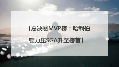 总决赛MVP榜：哈利伯顿力压SGA升至榜首