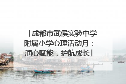成都市武侯实验中学附属小学心理活动月：润心赋能，护航成长